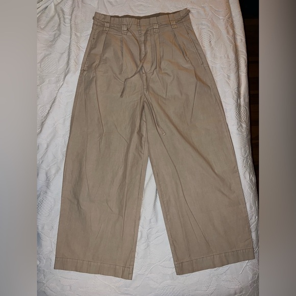 Free People Pants - Women's Tan Wide-Leg Pants